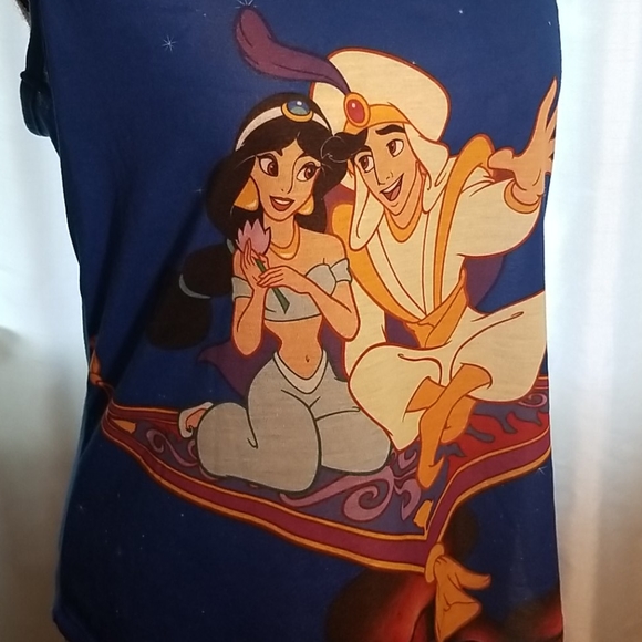 Disney Aladdin Jasmine Flying Carpet Tank Top L - Picture 2 of 4